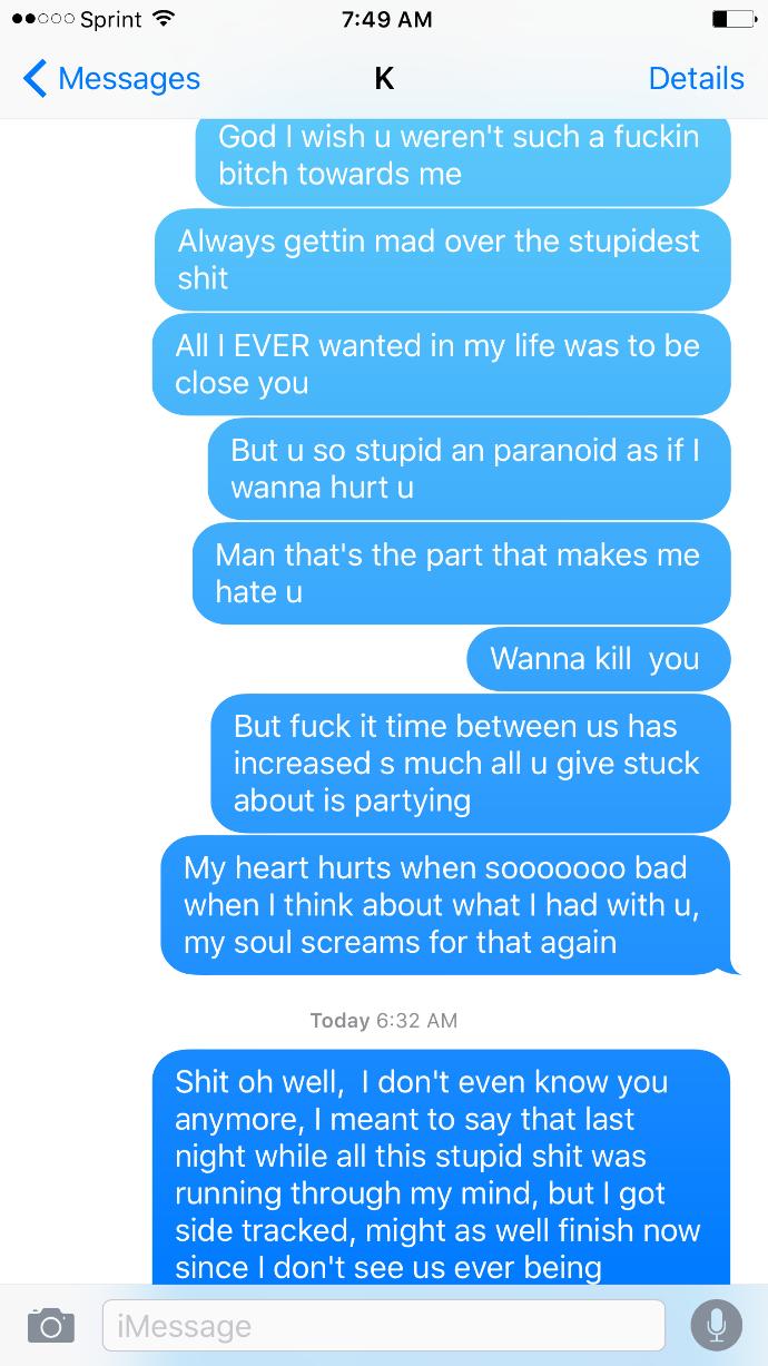 Hahaha she a B-itch towards me though, she deserves much more then foul word play. lol π did I do too much?