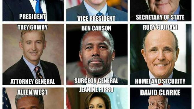 Do you like the choices of Trump to work with him?