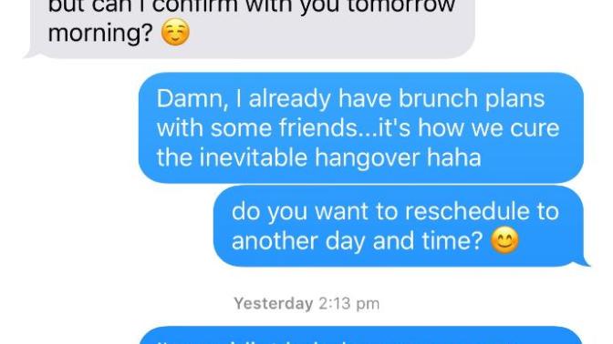 She flaked then apologized and asked to reschedule and then ignores me?