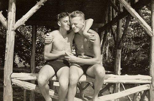Was public affection between two men more accepting back then, than it is now?