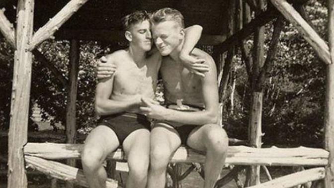 Was public affection between two men more accepting back then, than it is now?