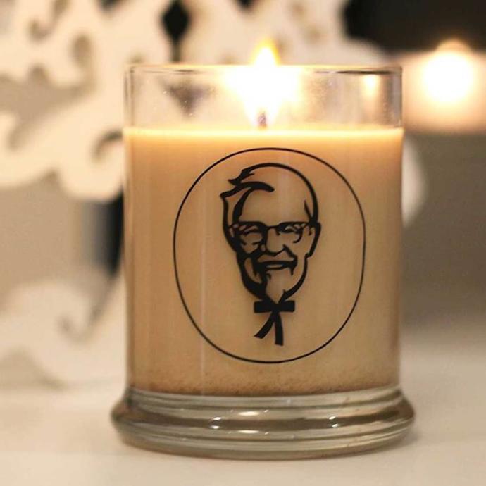 Would you ever buy a fried chicken scented KFC candle?