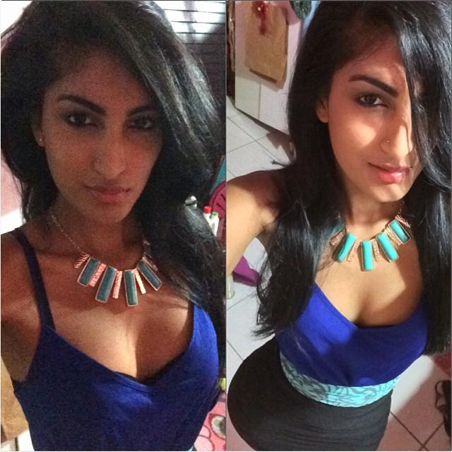 Do you find this Indian tranny model attractive?