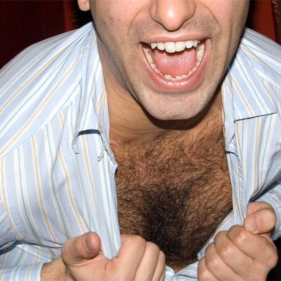 Is it inappropriate when chest hair is publically visible from top of shirt?