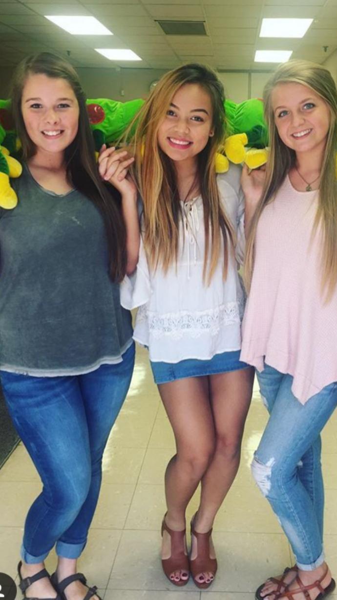 Girls, How short is her skirt???