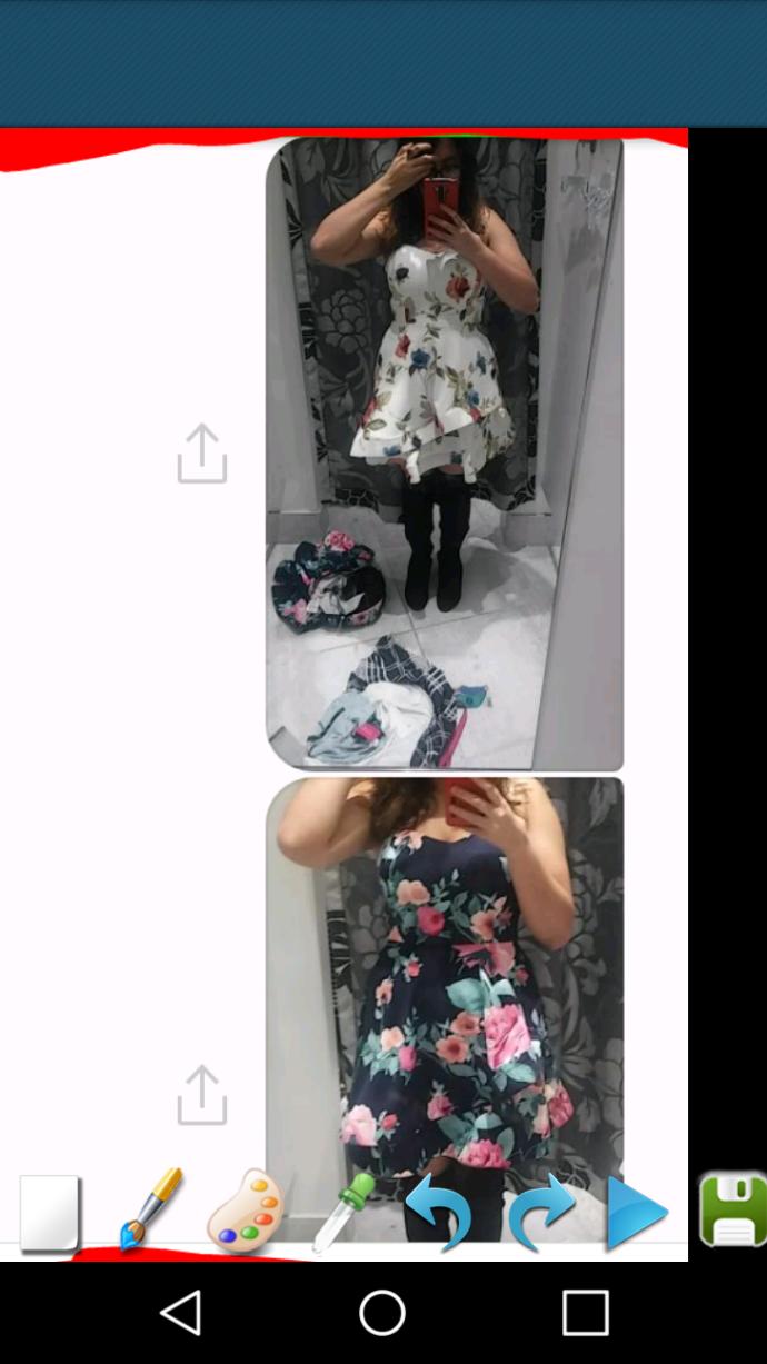 Which dress is prettier on me?