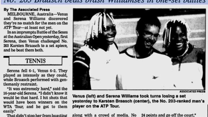 Is it time for sports like tennis to deal with the Gender pay gap and become a more gender equal sport based solely on ability?