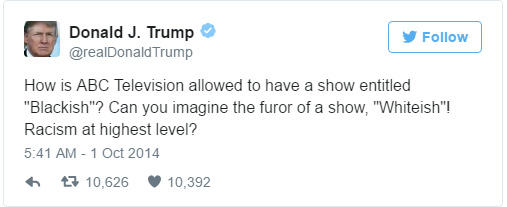 "How is ABC Television allowed to have a show entitled 'Blackish'"?