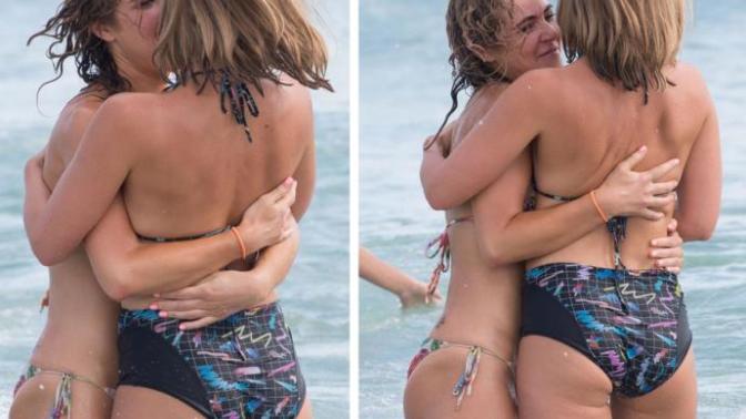 Girls, Based on pics is this actress in a lesbian relationship or just friends, your opinion?