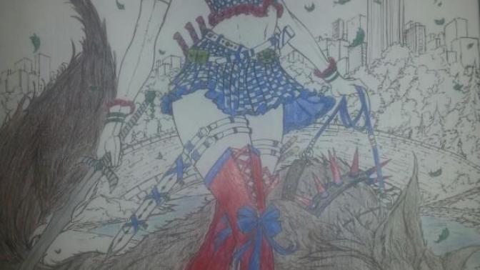 Hey guys, how does this drawing look so far (I'm not done coloring it)?