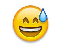 sweating emoji