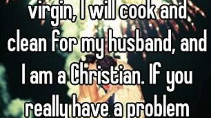 So if you're not a 100% traditional woman, you're a feminist?