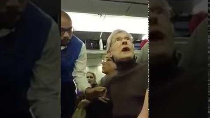 What do you think about the lady who got kicked off the airplane for berating a Trump supporter?