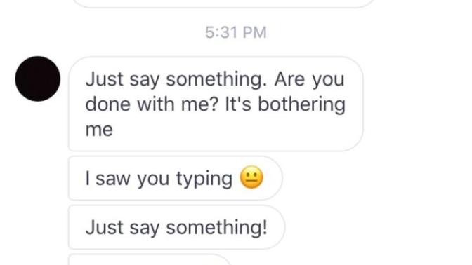 What does it mean when a guy sends you 100 messages in despair?