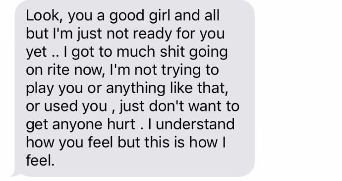 What does he mean he isn't ready for me?