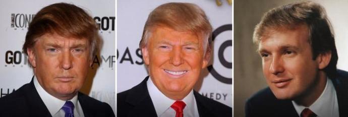 Is Donald Trump redhead, blonde or brunette?