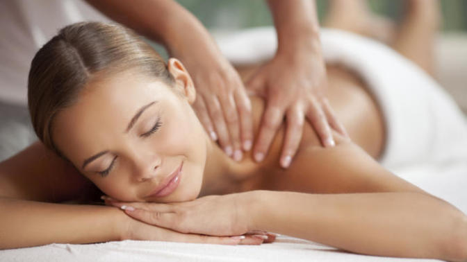 Would it be weird for a someone to give their sister a back rub while she was lying on the bed topless?