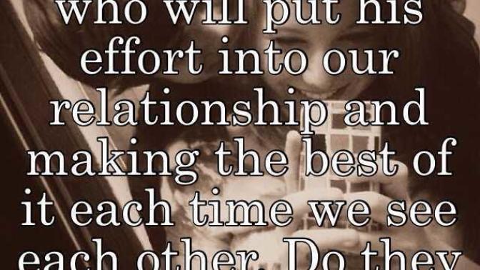 Who puts more effort into relationships on average: Men or Women?