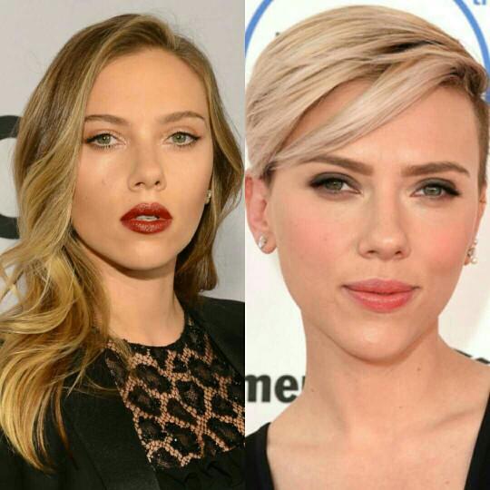 female celebrities with short or long hair??