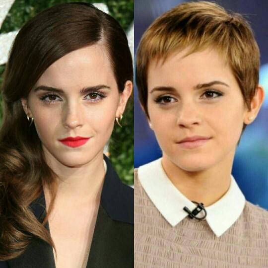 female celebrities with short or long hair??