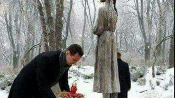 What do you think about Assad paying respect to the 8 million Ukrainian Christians who were murdered by the communists during the "Holodomor"?