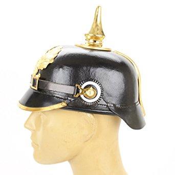 Have you ever worn a stahlhelm or a pickelhaube before?