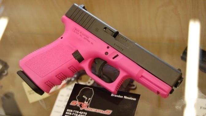 Would you be happy if your boyfriend bought you a pink gun for your birthday?