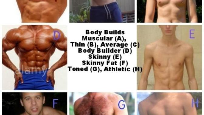 Which picture (s) and build represents an ideal (or most attractive) amount of male muscle mass?