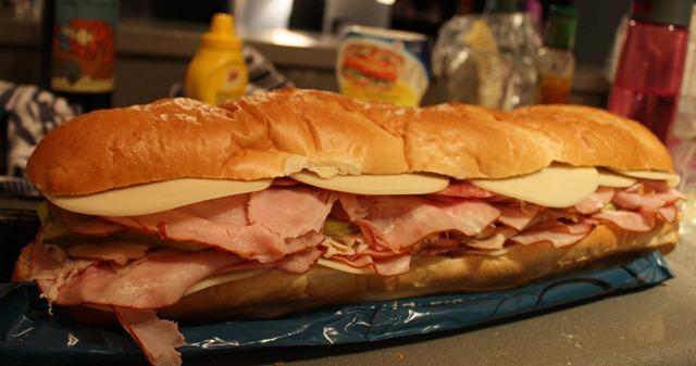 Can you eat this sandwich, in two hours exactly?