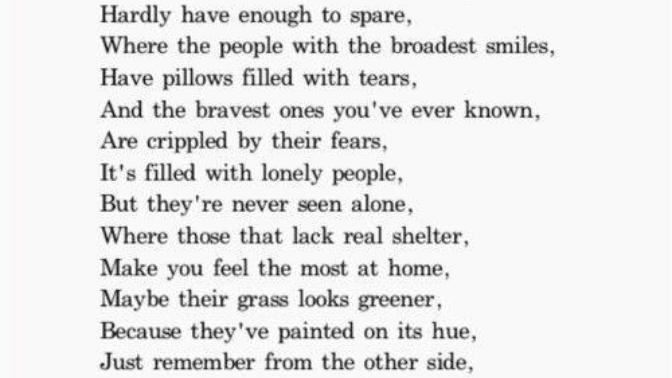 Post the most dramatic poem you can find on the internet?