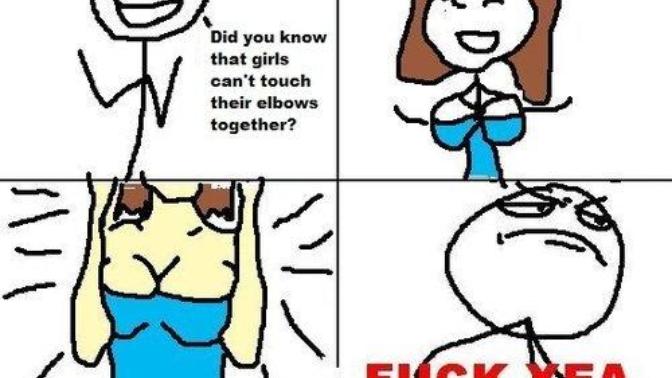 Girls, Has somebody ever tricked you by telling you to touch your elbows together?