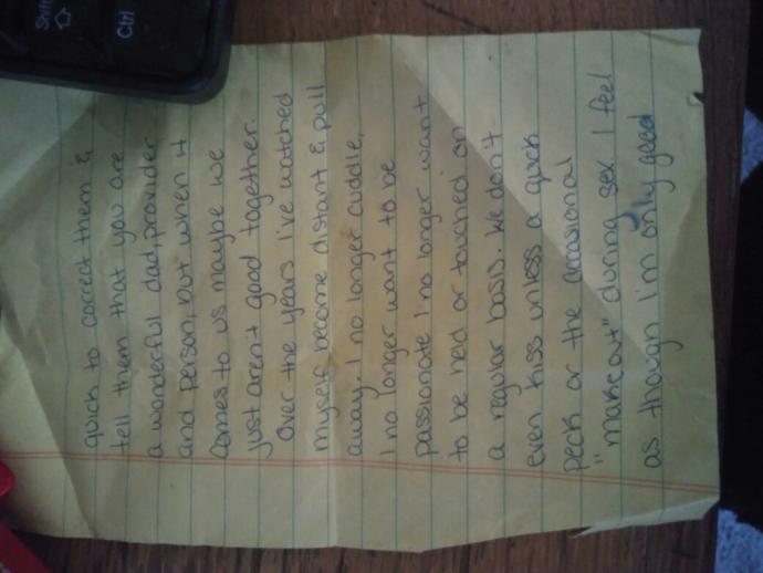 why I am the devil after 10 years and 3 kids later when she felt this way but before I took care of my family?