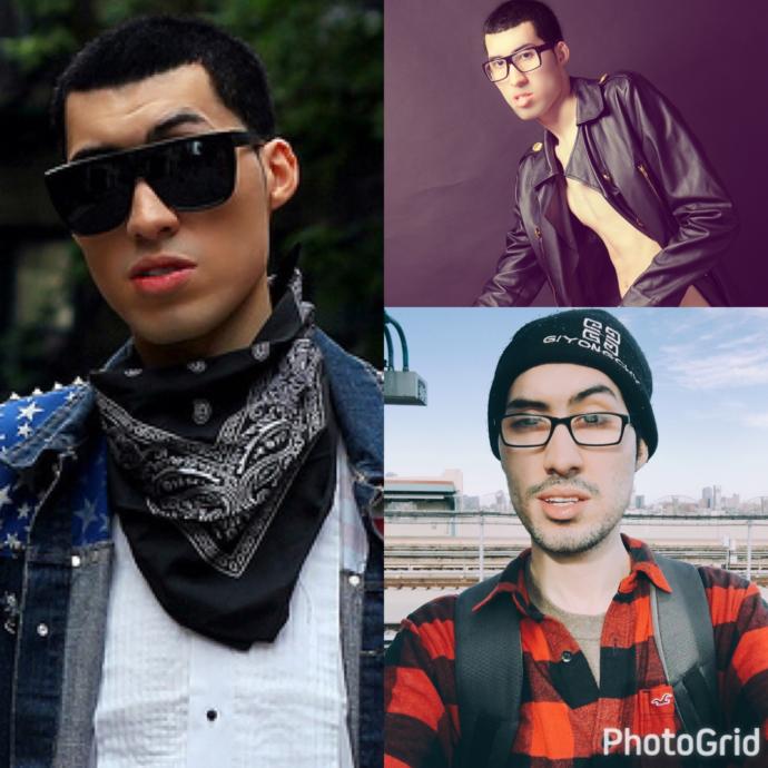 Girls need your opinion on my looks please help by choosing one of the sides of my hair style I'm a 6'8 male white looking for a girlfriend and slim!?