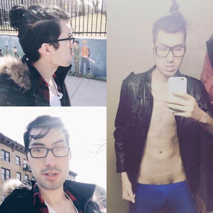 Girls need your opinion on my looks please help by choosing one of the sides of my hair style I'm a 6'8 male white looking for a girlfriend and slim!?