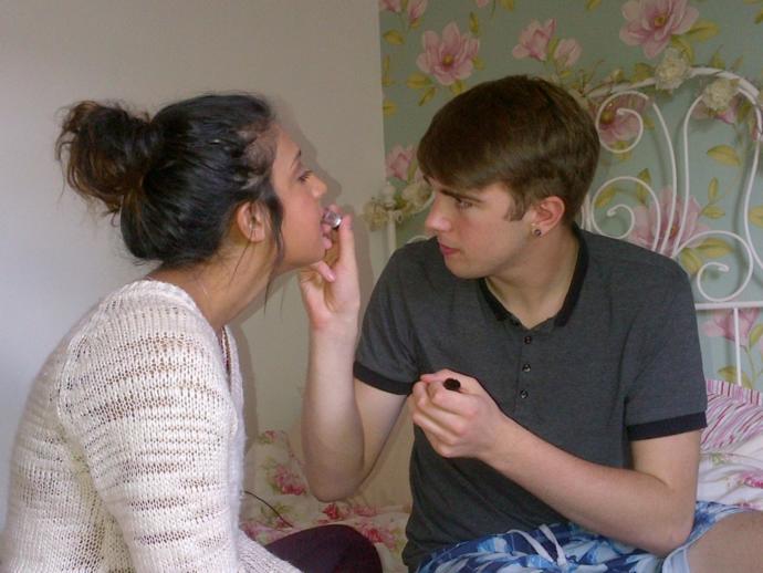 Would you ever let your boyfriend apply your makeup for a night out?