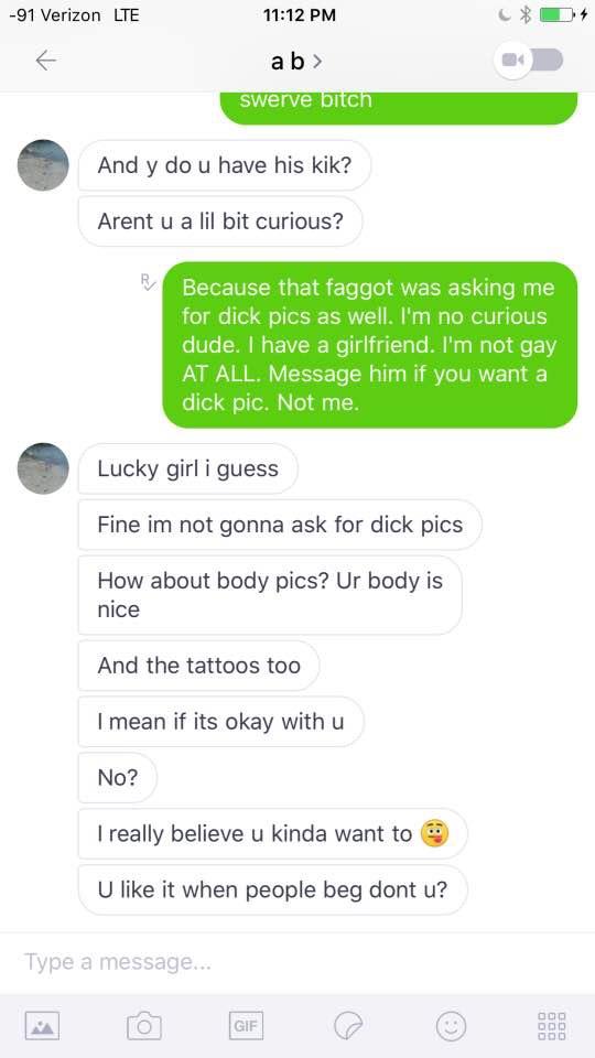 Why are gay people still messaging me on my Kik?