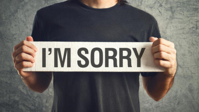 Was his lame apology just to ease his guilty conscience?