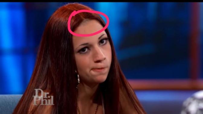 Is the cash me outside girl wearing a wig?