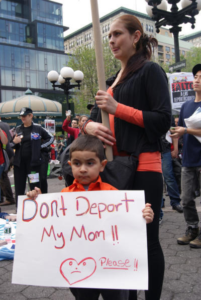 Should the children of illegals born in America be deported too with their parents or should they be taken into care by the government for adoption?