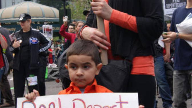 Should the children of illegals born in America be deported too with their parents or should they be taken into care by the government for adoption?