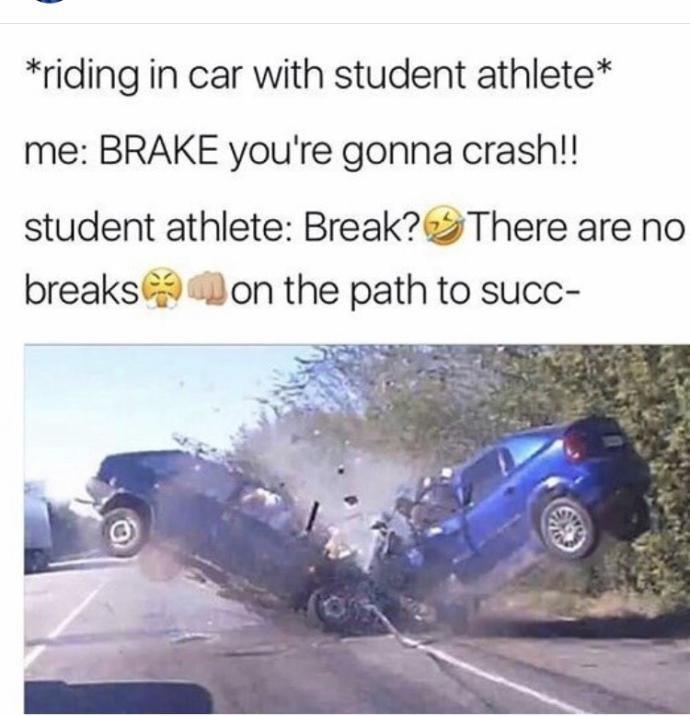 Which student athlete meme is the funniest?