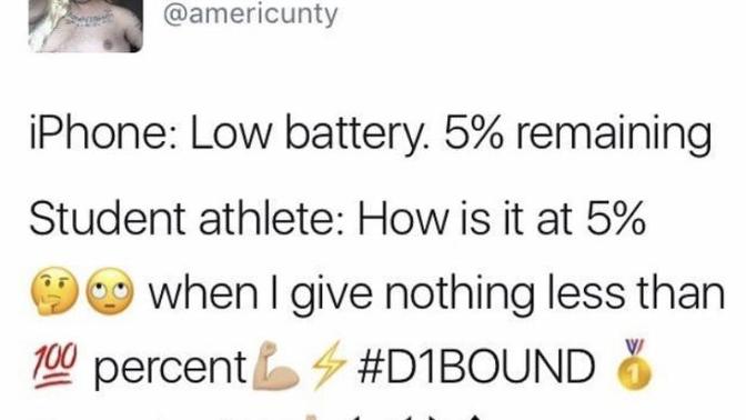 Which student athlete meme is the funniest?