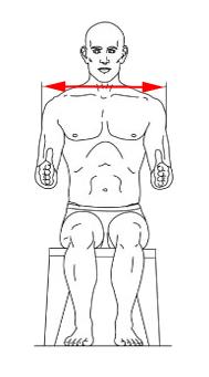 Whats your shoulder width (measurement diagram in the description)?