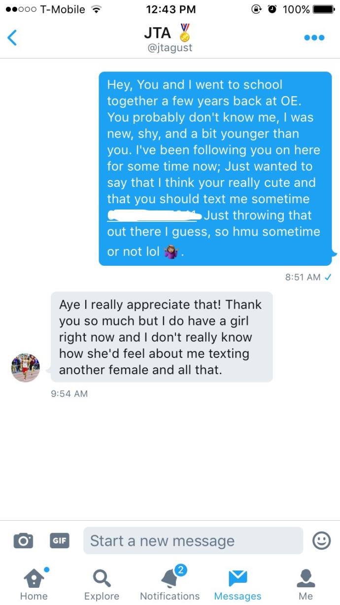 Did he let me down easy or is he really seeing someone?