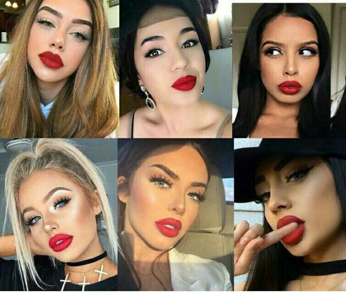 what lip size is the ideal for sexy red lips?