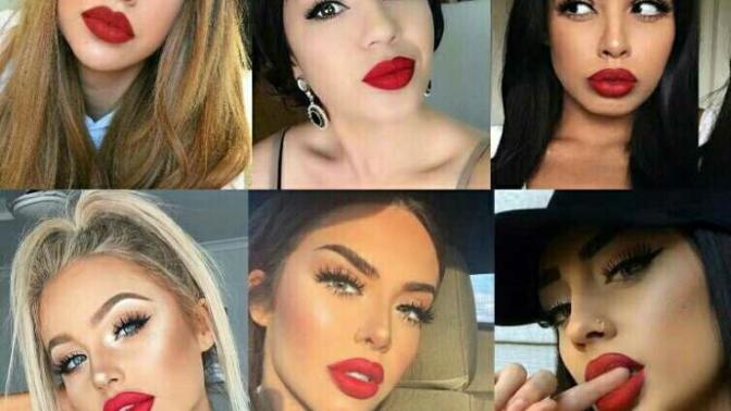 What lip size is the ideal for sexy red lips?