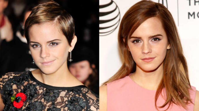How attractive do you find Emma Watson with long hair vs a pixie?