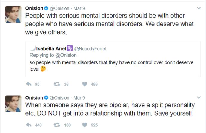 Should mentally ill people ONLY date other mentally ill people?