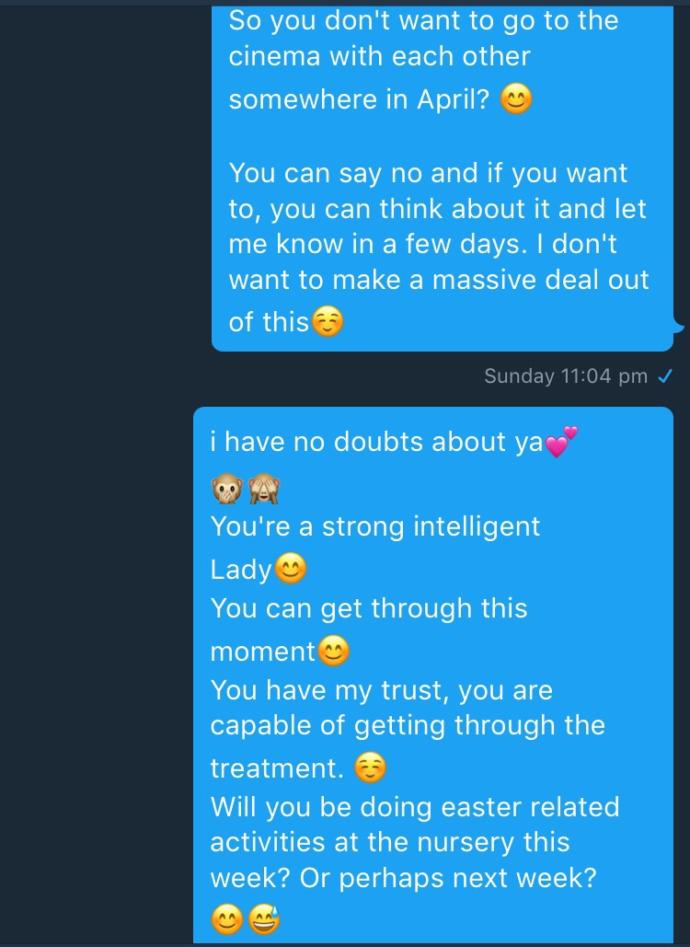 Girls, did she reject me? Should i not talk about this anymore and should i continue to try to support her? Was she clear on what she said?
