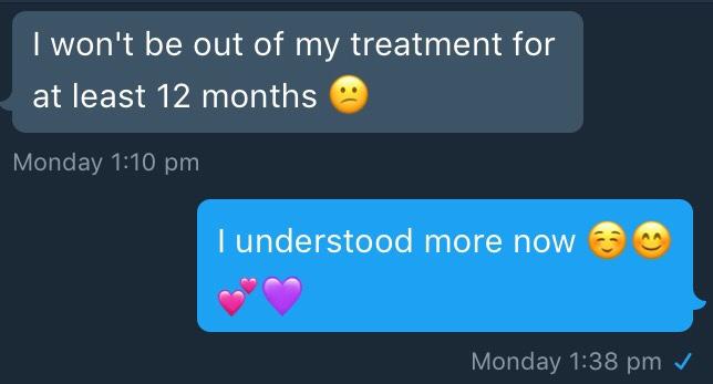 Girls, did she reject me? Should i not talk about this anymore and should i continue to try to support her? Was she clear on what she said?